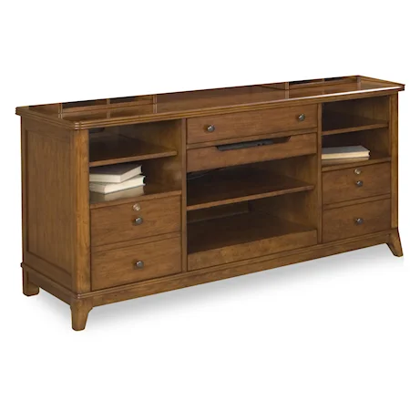 Credenza with File Drawers and Adjustable Shelves